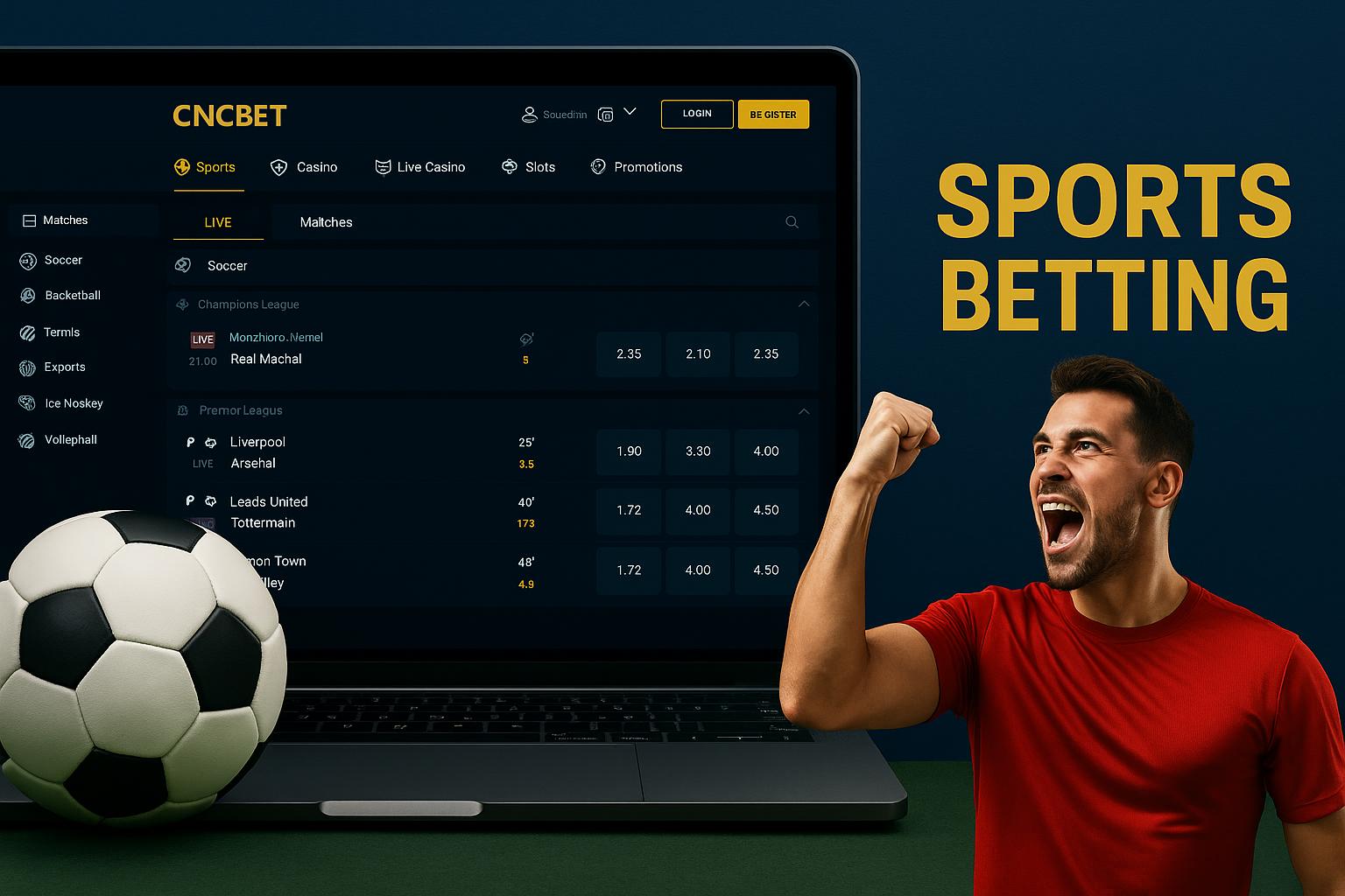 Apostas esportivas no cassino online CNCBET  