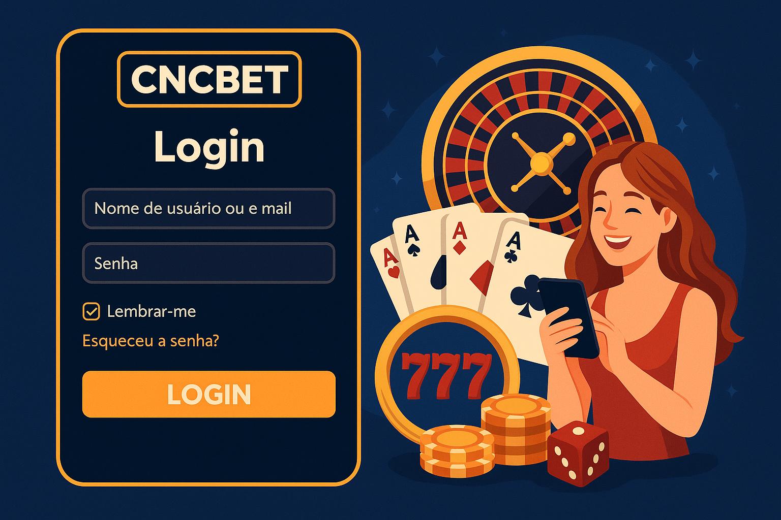 Criar uma nova Conta no plataforma CNCBET  